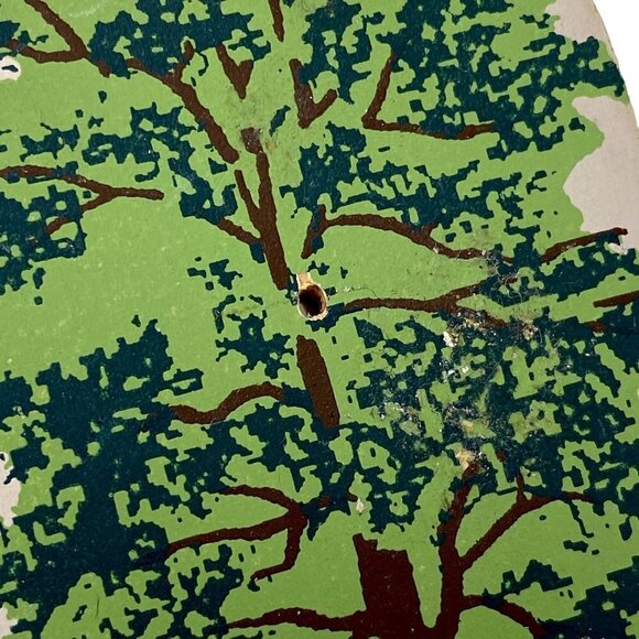 Wooden Trees Village Figurines Mini Accessory About 4" High - Picture 11 of 11